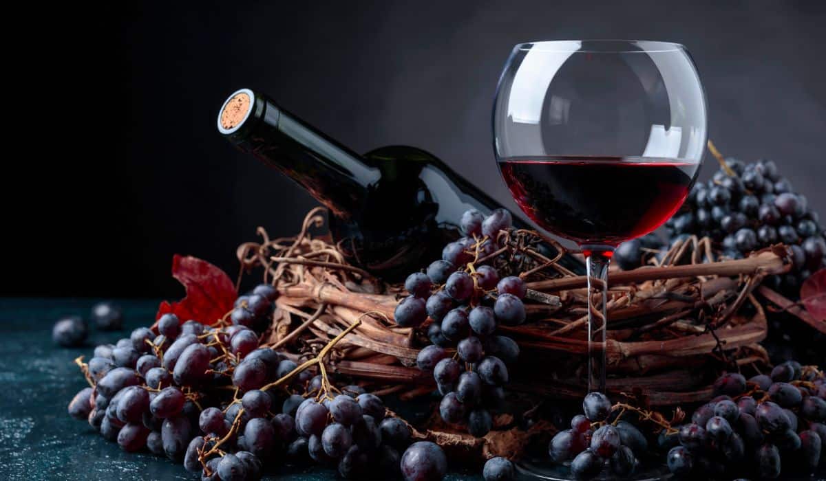 Cabernet Sauvignon Wine and Grapes
